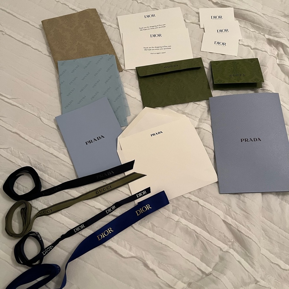 Luxury Packing Bundle/ Prada, Dior, Gucci